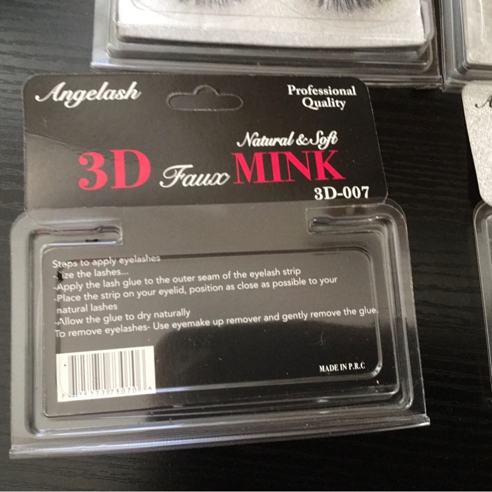 (119) 4 Packs Angelash 3D Faux Mink False Eyelashes - 007 3D Bella (Set) - Picture 2 of 2